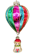 Christmas Glass Ornament - Balloon with Polar Bear by Wizardi F07M3-21 HB-SY25189