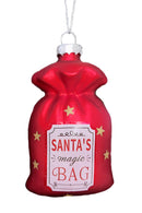 Christmas Glass Ornament - Santa's Bag by Wizardi F07M3-51 HB-SY25023