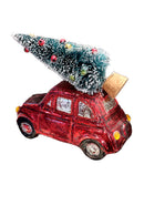 Christmas Glass Ornament - Car with Christmas Tree by Wizardi F07M3-9 HB-SY25266