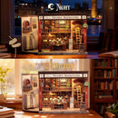 Thames Bookstore DIY Miniature House Kit 9 in by Wizardi F07M5-72-CWGB405