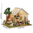 Sunshine Greenhouse Miniature Dollhouse Kit by Wizardi F07M51-59-A-067-A