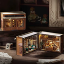 Coffee & Bakery Dollhouse Kit - Miniature Wizardi Roombox Kit F07M51-63-MINI-111