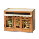 Coffee & Bakery Dollhouse Kit - Miniature Wizardi Roombox Kit F07M51-63-MINI-111