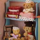 Little Bear Story Dollhouse Kit - Miniature Wizardi Roombox Kit with LED Light F07M51-65-F-016-A
