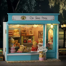 Little Bear Story Dollhouse Kit - Miniature Wizardi Roombox Kit with LED Light F07M51-65-F-016-A