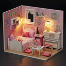 Sunshine Princess Miniature Dollhouse Kit by Wizardi F07M51-71-3015