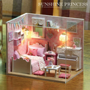 Sunshine Princess Miniature Dollhouse Kit by Wizardi F07M51-71-3015