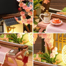 Cherry Blossom Miniature Dollhouse Kit by Wizardi F07M51-77-HL005-A