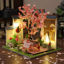 Cherry Blossom Miniature Dollhouse Kit by Wizardi F07M51-77-HL005-A