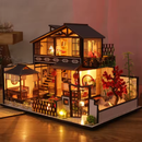 Japanese House Miniature Dollhouse Kit by Wizardi F07M51-78-P002-A