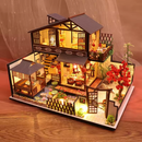 Japanese House Miniature Dollhouse Kit by Wizardi F07M51-78-P002-A