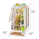 Garden House Dollhouse Kit - Miniature Wizardi Roombox Kit F07M51-81-M2313