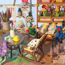 Garden House Dollhouse Kit - Miniature Wizardi Roombox Kit F07M51-81-M2313