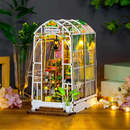 Garden House Dollhouse Kit - Miniature Wizardi Roombox Kit F07M51-81-M2313