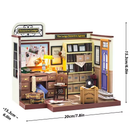 Detective Lodge Dollhouse Kit - Miniature Wizardi Roombox Kit F07M51-82-PC2308