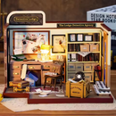 Detective Lodge Dollhouse Kit - Miniature Wizardi Roombox Kit F07M51-82-PC2308
