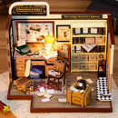 Detective Lodge Dollhouse Kit - Miniature Wizardi Roombox Kit F07M51-82-PC2308
