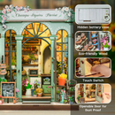 Champs-Elysees Street Shop Dollhouse Kit - Miniature Wizardi Roombox Kit with LED Light F07M51-86-CWGC201
