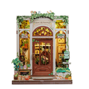 Green Life Bookshop Dollhouse Kit - Miniature Wizardi Roombox Kit F07M51-88-CWGC203