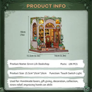 Green Life Bookshop Dollhouse Kit - Miniature Wizardi Roombox Kit F07M51-88-CWGC203