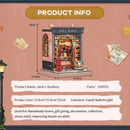 Jack's Bookery Miniature Dollhouse Kit by Wizardi F07M51-91-CWGC209