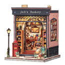 Jack's Bookery Dollhouse Kit - Miniature Wizardi Roombox Kit F07M51-91-CWGC209