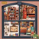 Jack's Bookery Dollhouse Kit - Miniature Wizardi Roombox Kit F07M51-91-CWGC209
