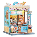 Bella's Ice Cream Dollhouse Kit - Miniature Wizardi Roombox Kit F07M51-93-CWGC212