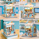 Bella's Ice Cream Dollhouse Kit - Miniature Wizardi Roombox Kit F07M51-93-CWGC212