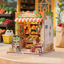 The Greens' Grocery Dollhouse Kit - Miniature Wizardi Roombox Kit F07M51-94-CWGC213