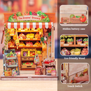The Greens' Grocery Dollhouse Kit - Miniature Wizardi Roombox Kit F07M51-94-CWGC213