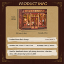 Bach Strings Dollhouse Kit - Miniature Wizardi Roombox Kit with LED Light F07M51-98-GB404