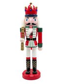 Wooden Festive King Nutcracker Wizardi F07M6-13D