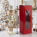White and Gold Drummer Christmas Wooden Nutcracker 10 in by Wizardi F07M6-14C