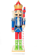 Wooden Nutcracker King Figurine Wizardi F07M6-1B