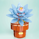 Plant Building Brick Kit - Blue Flower by Wizardi F07N11-28-26(113)