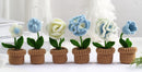 Blue and White Amigurumi Crochet Kit by Wizardi F07N8-M20
