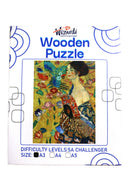 Lady with a Fan After Gustav Klimt Jigsaw Wooden Puzzle by Wizardi F07N9-10