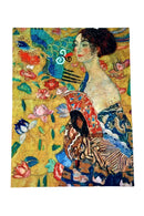 Lady with a Fan After Gustav Klimt Jigsaw Wooden Puzzle by Wizardi F07N9-10