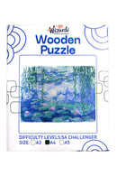 Water Lilies after Claude Monet - Jigsaw Wooden Puzzle by Wizardi F07N9-20