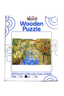 Venetian Canal Scene After Maurice Prendergast Jigsaw Wooden Puzzle by Wizardi F07N9-21