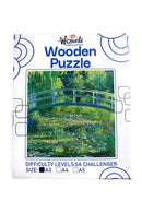 The Water Lily Pond After Claude Monet Jigsaw Wooden Puzzle by Wizardi F07N9-28