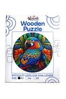 Colorful Parrot - Jigsaw Wooden Puzzle by Wizardi F07N9-34