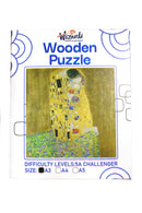 The Kiss After Gustav Klimt Jigsaw Wooden Puzzle by Wizardi F07N9-7
