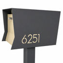 Retrobox-2.0 in TEXTURED GRAY METALLIC - Modern Mailbox