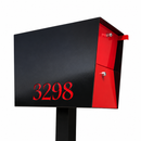UpTown Box Locking Package Dropbox  in TEXTURED MATT  BLACK - Modern Mailbox