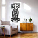 Formula 1 2022 Top View Vertical Metal Car Wall Art - NC0980