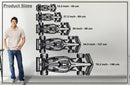 Formula 1 2022 Top View Vertical Metal Car Wall Art - NC0980