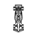 Formula 1 2022 Top View Vertical Metal Car Wall Art - NC0980