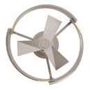 20 Inch Hazel Satin Nickel Flush Mount LED Ceiling Fan with Remote Control
